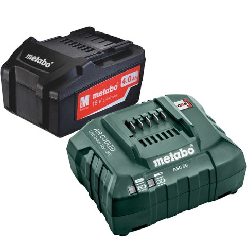 1111034 Metabo Li-Power 18V 4,0Ah, ASC 55 12-36 V Laddpaket