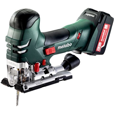 1110214 Metabo STA 18 LTX 140 Sticksåg med 5,2Ah batterier och laddare