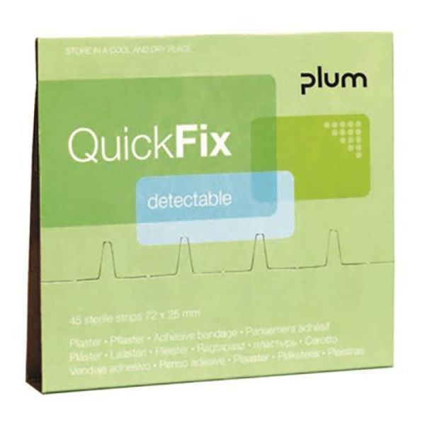 Plaster Plum QuickFix Detectable Long refill, 30 stk
