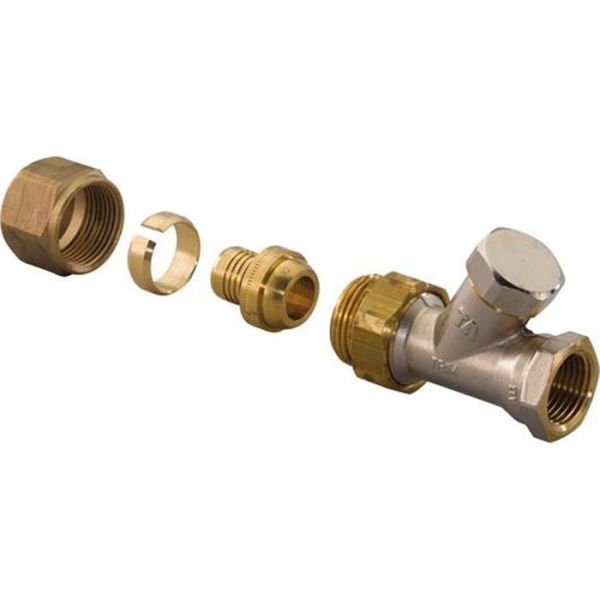 Returventil Uponor Fluvia inv gänga, 20 x2,0 mm x G15