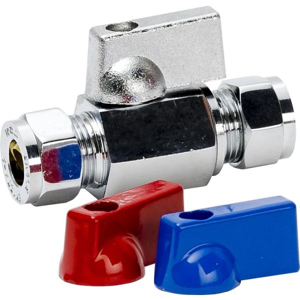 Kulventil Gelia 3007003282 klämkoppling, med vred 15x12 mm