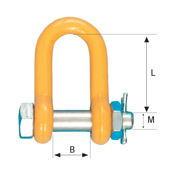 Sjakkel Gunnebo Z298728 Ø 13 mm, 3,15T, klasse 8
