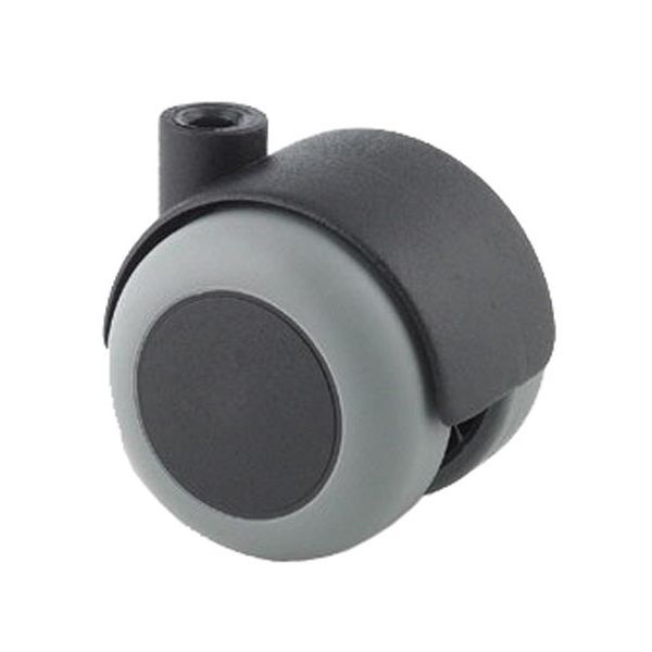 Møbelhjul Tente T50MF/8SV/GR 50 mm, grå, nylon Brems