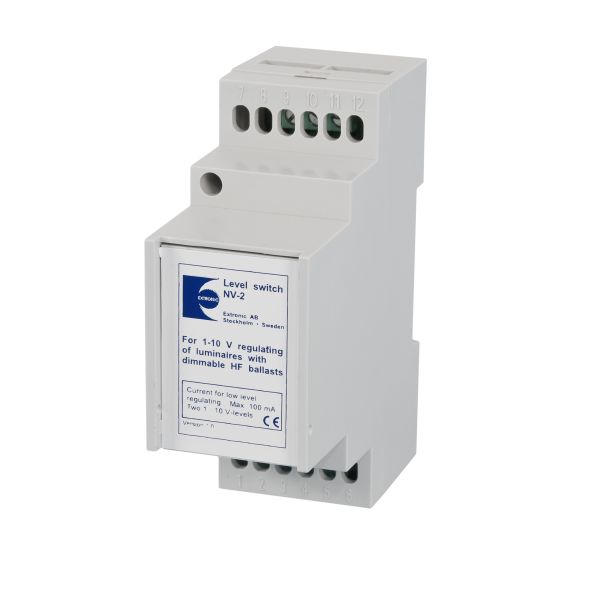 Nivåvelger Extronic NV-2R 1-10V, med relé 230V