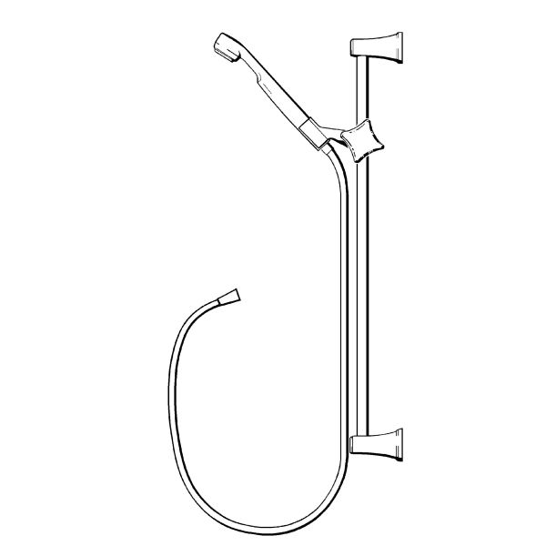 Duschset FM Mattsson Sarona 34204120 Kromad stång