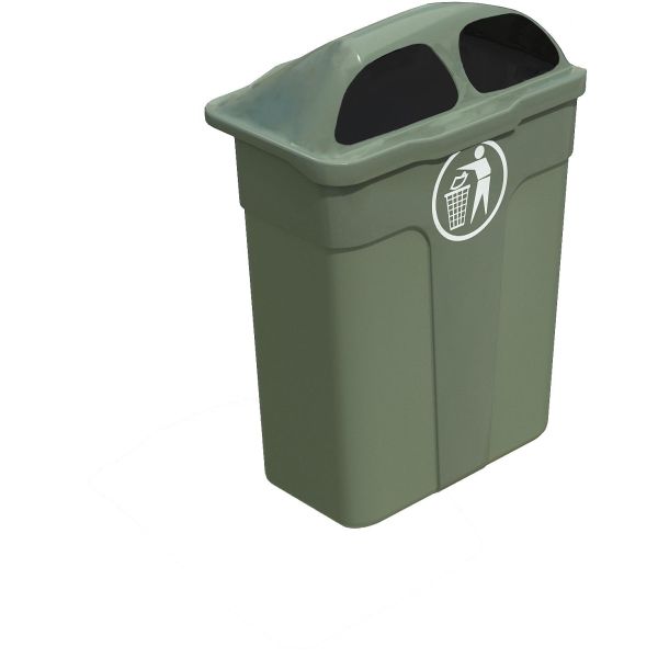 Papirkurv Hags Kattfot med stolpefeste, 60 l