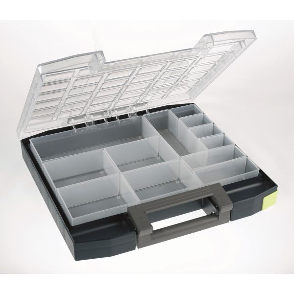 Lajittelulaatikko Raaco Boxxser 55 241225x55 mm, 9 lokeroa, 5 kpl