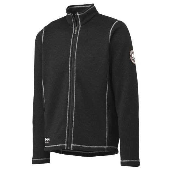 Fleecejacka Helly Hansen Workwear Hay River svart/vit Strl S
