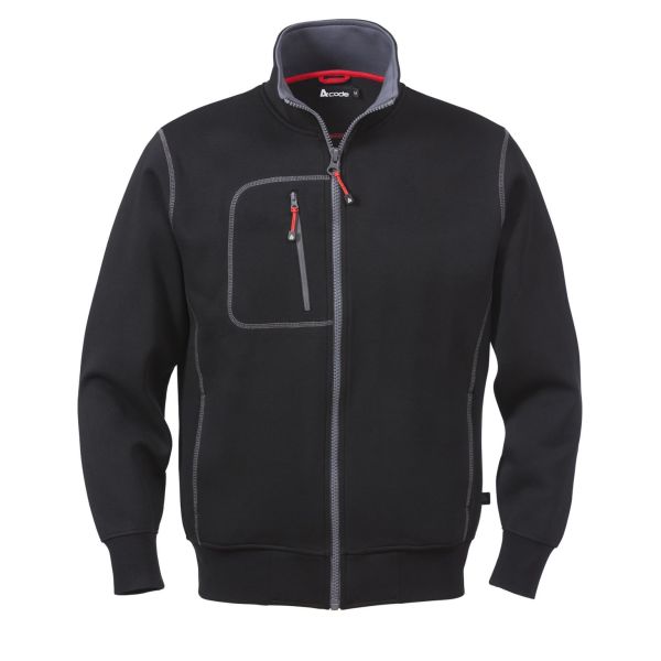 Sweatshirtjacka Fristads 1747 DF svart L