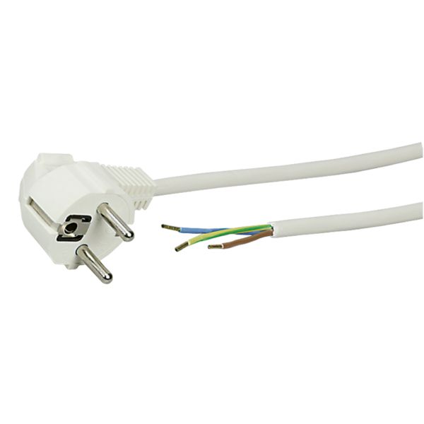 Sladdställ Z 2404584 vinklad, vit, 2,5 m F 3G0,75