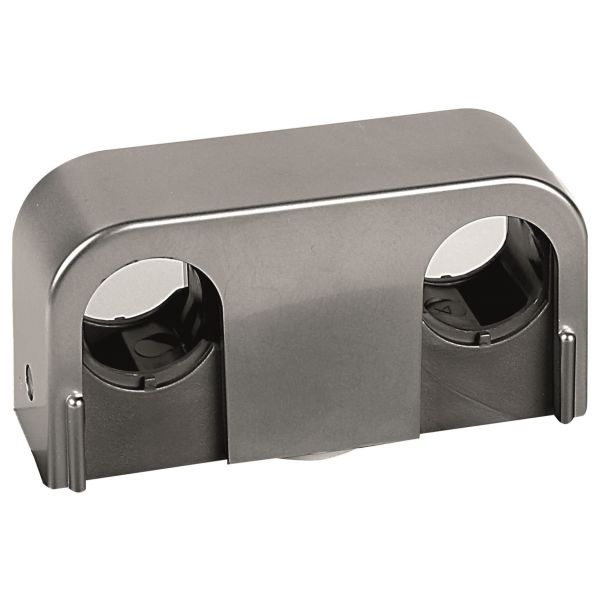 Rörklämma Faluplast Snap 14007 matt krom, 10-pack Dubbel