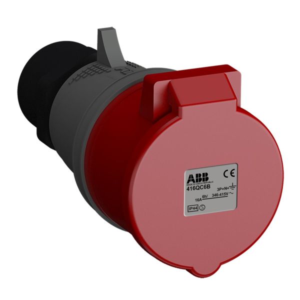 Skarvuttag ABB 2CMA102325R1000 snabbansluten, vibrationsbeständig Röd, 16 A, 5-polig, IP44