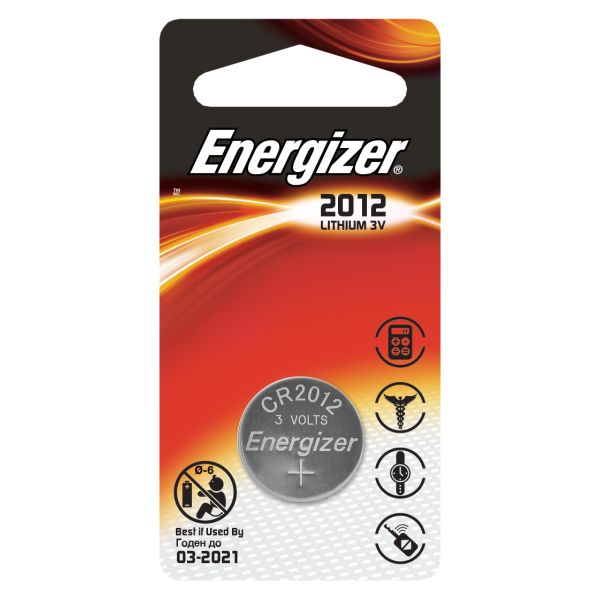Batteri Energizer CR2012 PIP1 3 V, knappcell