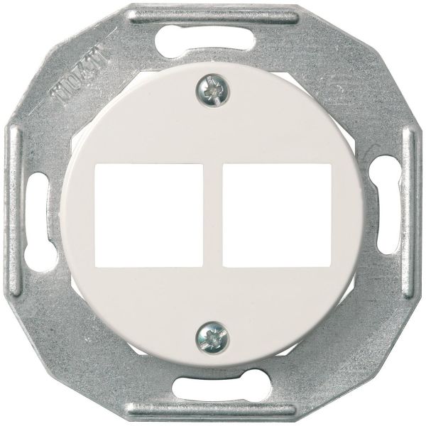 Centrumplatta Schneider Electric Actassi vit, utan ram 2x8 poler