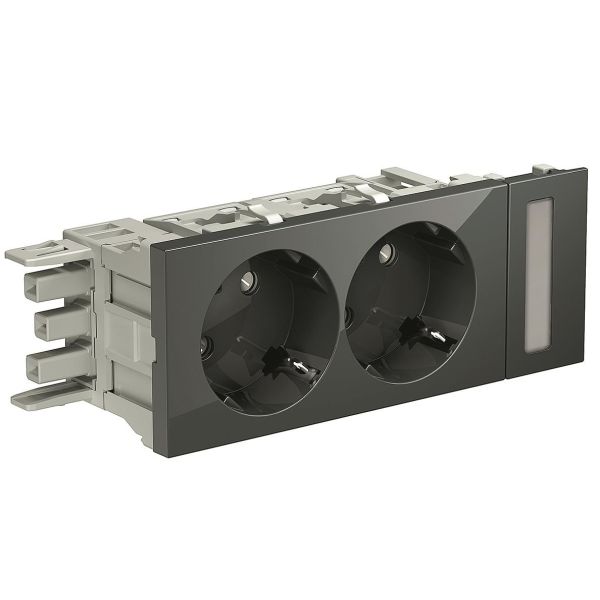 Vägguttag Schneider Electric INS62001 100 x 50 x 40 mm Mörkgrå