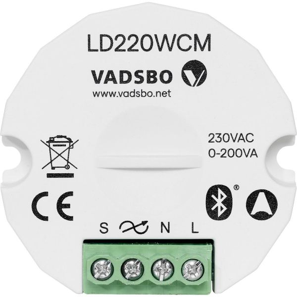 Dimmer Vadsbo V-4022010WCM 0-200 VA, 230V, IP20