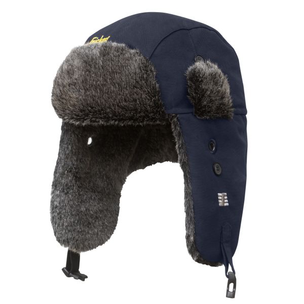 Mössa Snickers 9007 RuffWork svart, pälsfodrad S/M
