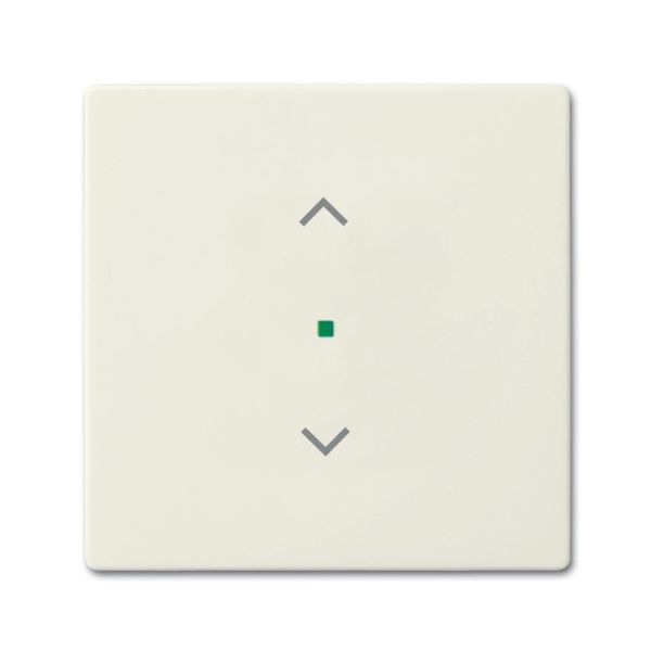 Yksiosainen vipupainike ABB Future Linear 6220-0-0586 verhoille Chalet-white