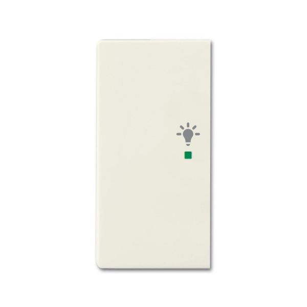 Yksiosainen vipupainike ABB Future Linear 6220-0-0590 valo, chalet-white Vasen