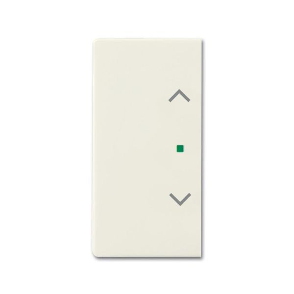 Yksiosainen vipupainike ABB Future Linear 6220-0-0591 verhot, oikea/vasen Chalet-white