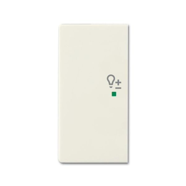 Yksiosainen vipupainike ABB Future Linear 6220-0-0593 himmennin, chalet-white Vasen