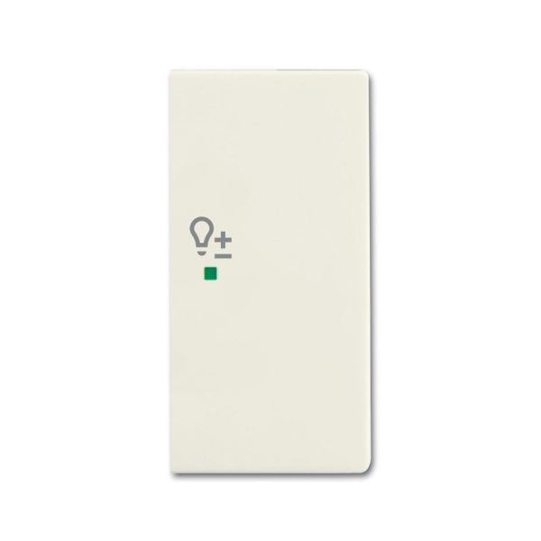 Yksiosainen vipupainike ABB Future Linear 6220-0-0594 himmennin, chalet-white Oikea