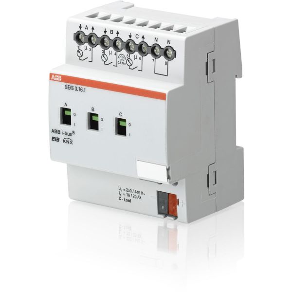 Kytkinyksikkö energianmittauksella ABB 2CDG110136R0011 3 kanavaa, 16/20 A