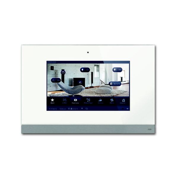 Ohjauspaneeli ABB Busch-Comfort 8136-0-0026 9", lasi Musta