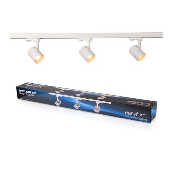 Spotlightkit Easyform Piston S GU10, svart