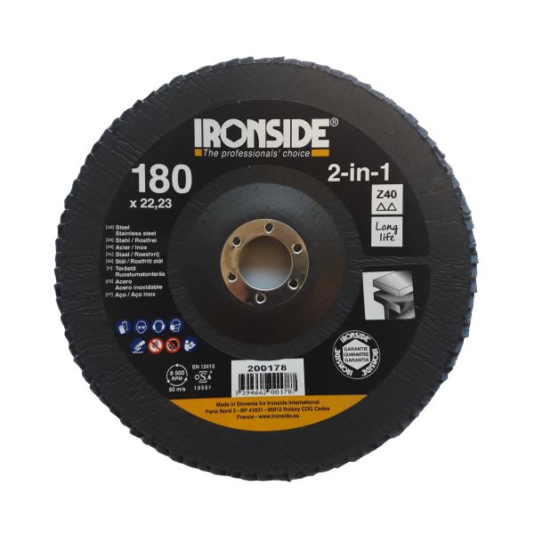 Lamellrondell Ironside 200178 180 mm Z40
