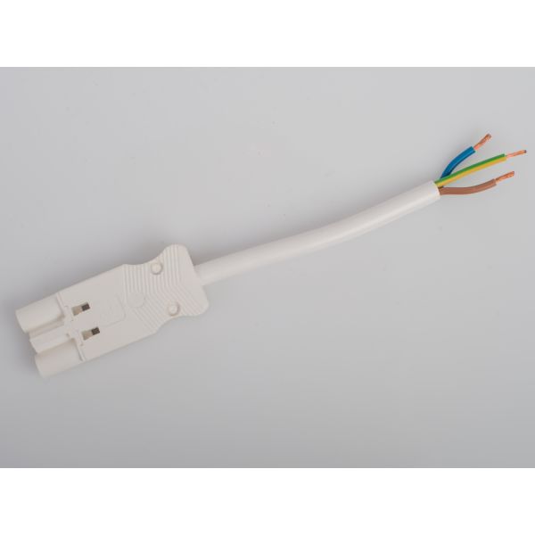 Tilkoblingskabel Gycom 128354 hann-fri, 1,5 mm², 2 meter, IP20 3-polet, 0,89 kWh