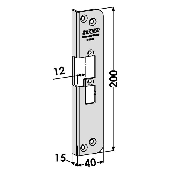 Stolpe STEP ST4006H för STEP 90 Release Höger