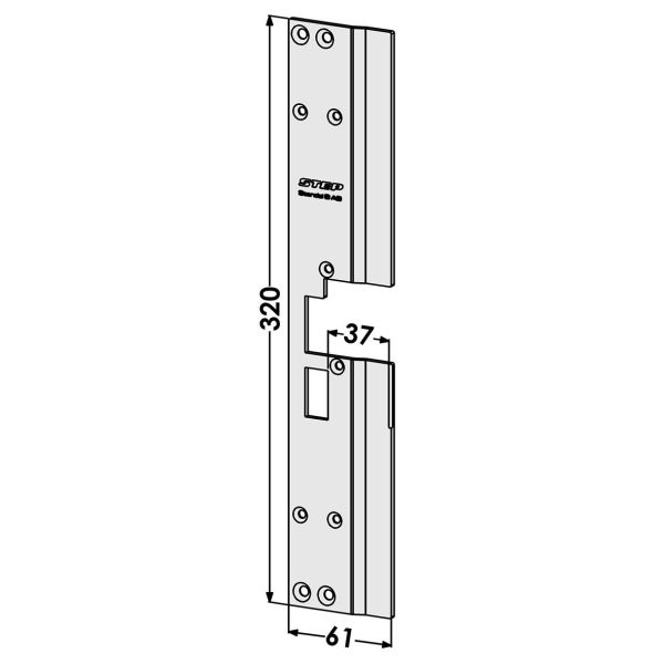 Stolpe STEP ST198-A för Wicona Wicstyle 77 Vänster