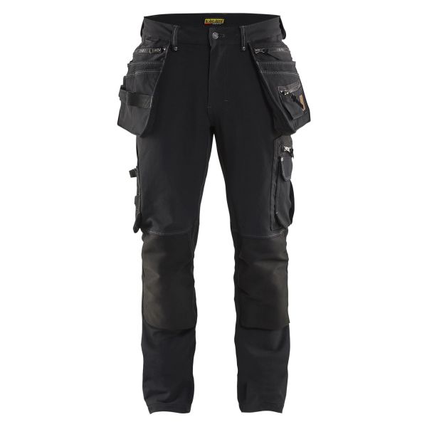 Hantverksbyxa Blåkläder 199816449900C148 4-vägsstretch, X19, svart Stl C148