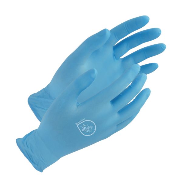 Engångshandske Workhand DRY SENSE Nitril, Puderfri, 100-pack Strl 7