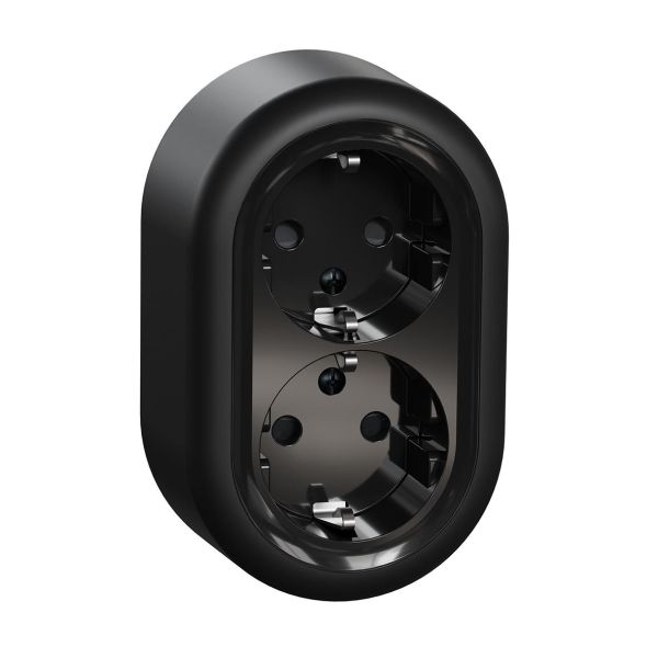 Seinäpistorasia Schneider Electric WDE015996 pikaliitäntä, pinta-asennus 2-toiminen