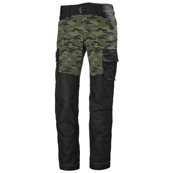 Arbeidsbukse Helly Hansen Workwear Chelsea Evolution kamuflasje/svart C46
