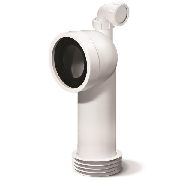 WC-anslutning Jafo 3106661 110 mm, med extra inlopp