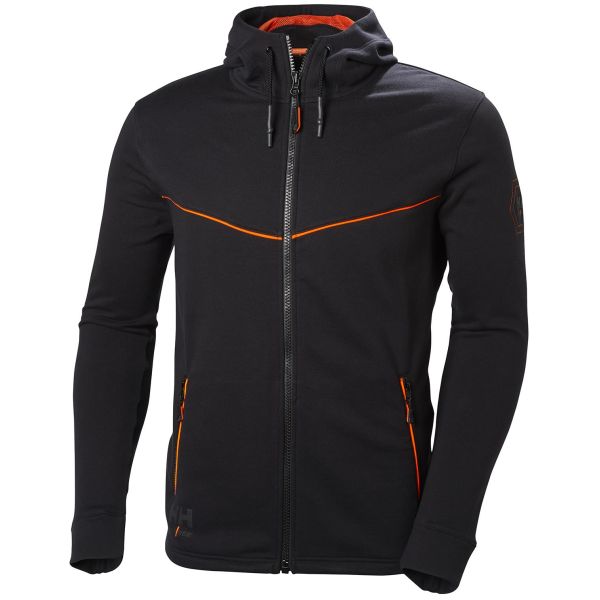 Luvtröja Helly Hansen Workwear Chelsea Evolution svart/orange Strl XXL