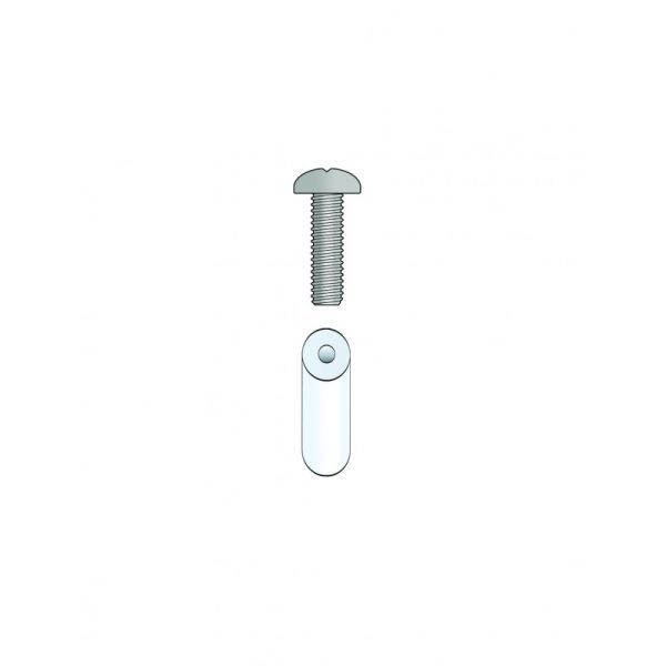 Distansbricka Alarmtech 2591.12 för modulplint, 20-pack