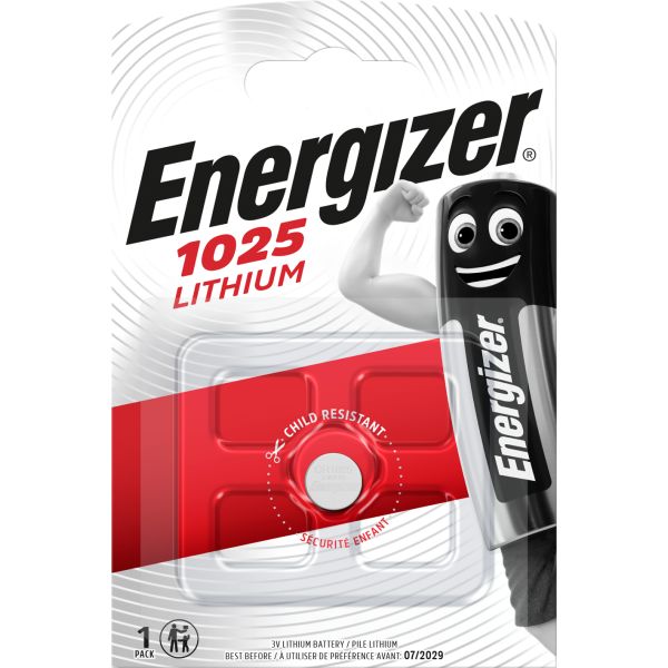 Knappcellsbatteri Energizer 1025 litium, 3 V