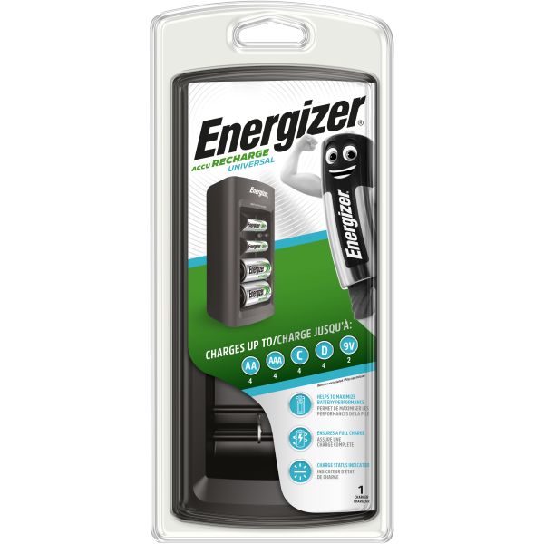 Batteriladdare Energizer Recharge UNIVERSAL AA, AAA, C, D och 9 V