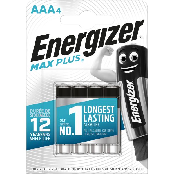 Alkaliskt batteri Energizer Max Plus AAA, 1,5 V