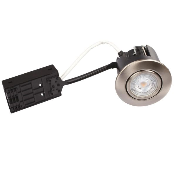 Downlight Scan Products Luna QI 3000 K, 5 W, utomhus Borstat stål