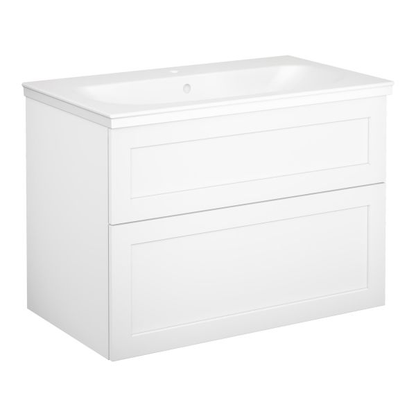Kommodpaket Gustavsberg Artic ramlucka, vit, 80 cm