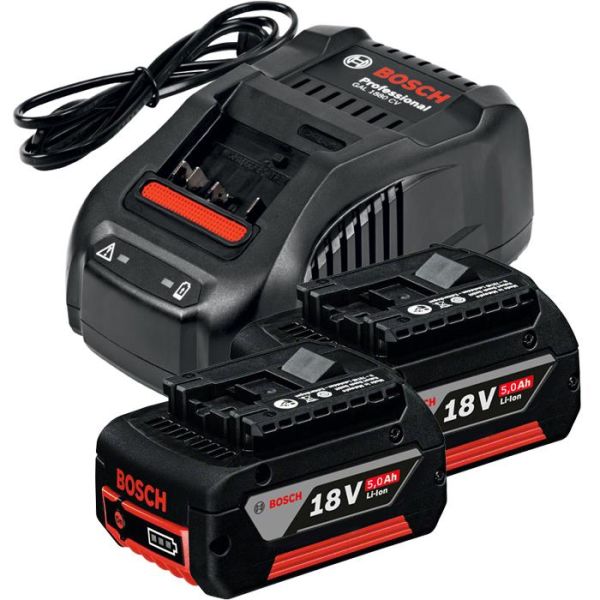 Laddpaket Bosch GAL 1880 CV 2st 18V 5,0Ah 2st 18V 5,0Ah Li-ion