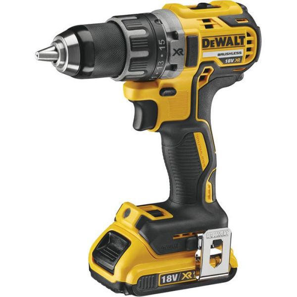 Borrskruvdragare Dewalt DCD791D2 med 2,0Ah batterier och laddare