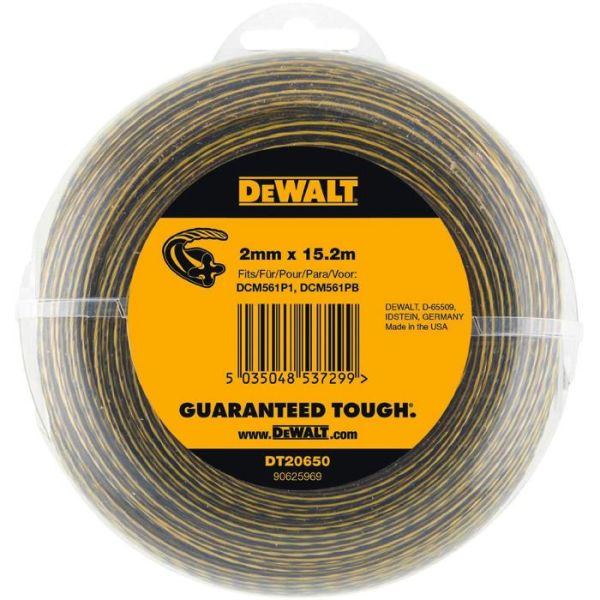 Leikkuusiima Dewalt DT20650 2mm x 15,2m