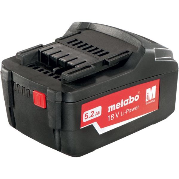 Litiumioniakku Metabo 18V Li-Power 5,2Ah