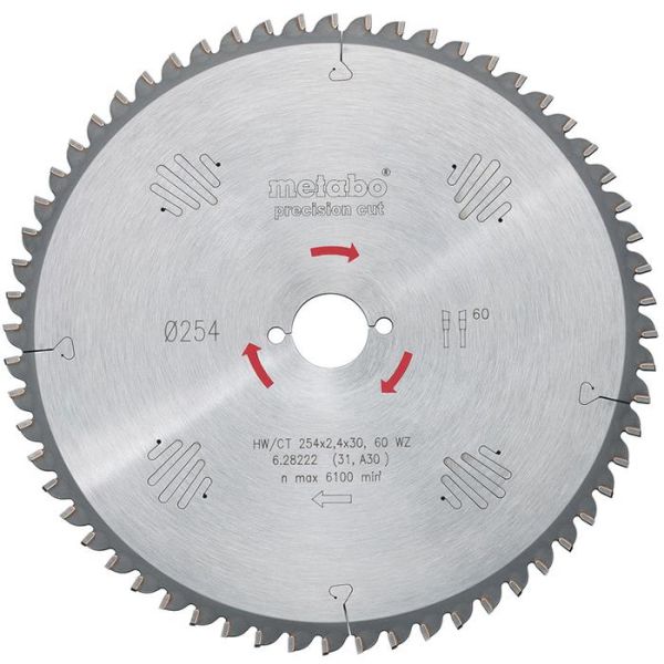 Sågklinga Metabo 628041000 216x30 mm